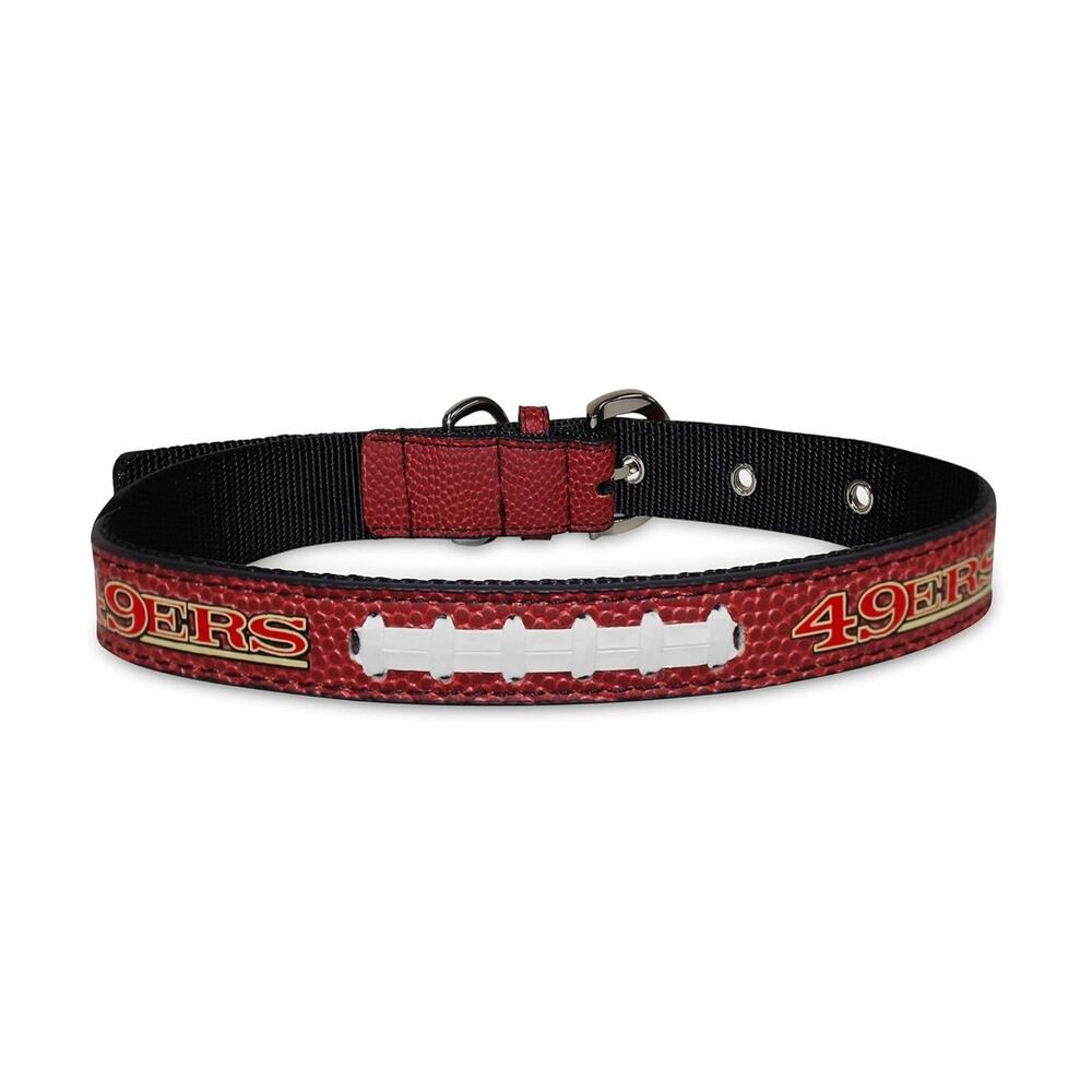 NFL SAN Francisco 49ERS Limited Edition Heavy-Duty Leather Dog Collar
